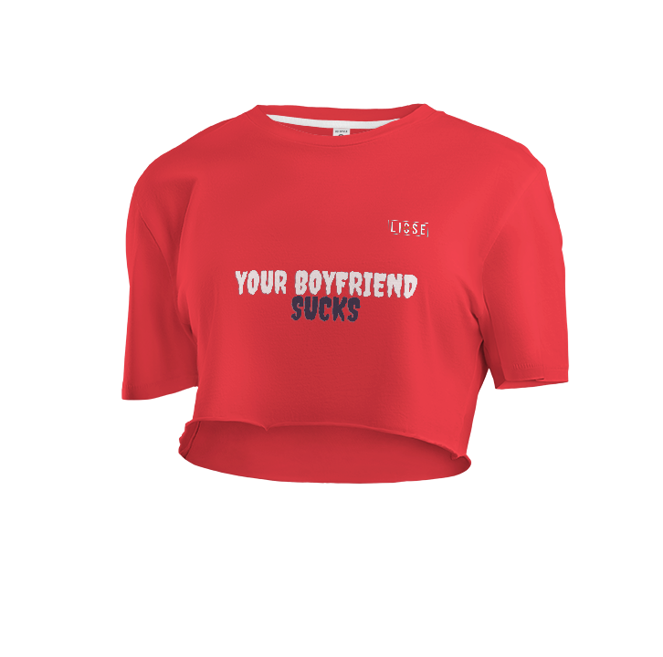Crop Top - Boyfriend Sucks LS Original