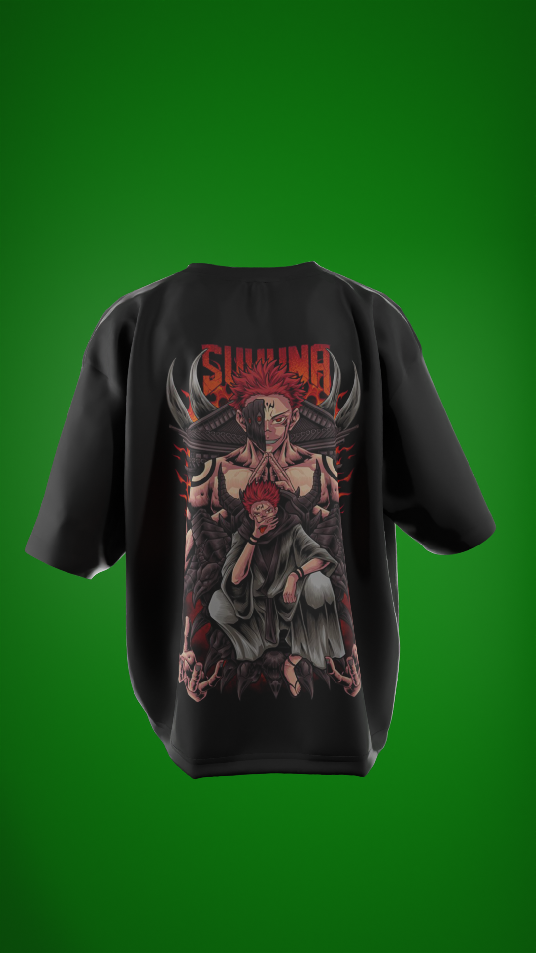 Oversized Tees - Sukuna 🔥