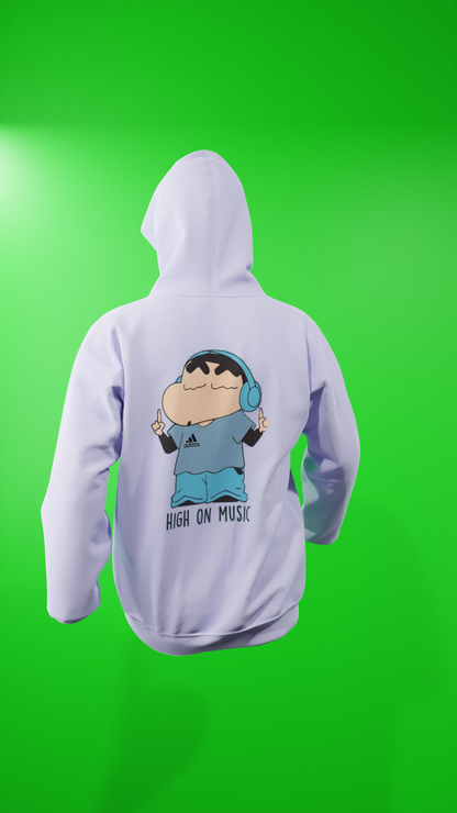 Hoodie - Shinchan With Headphones