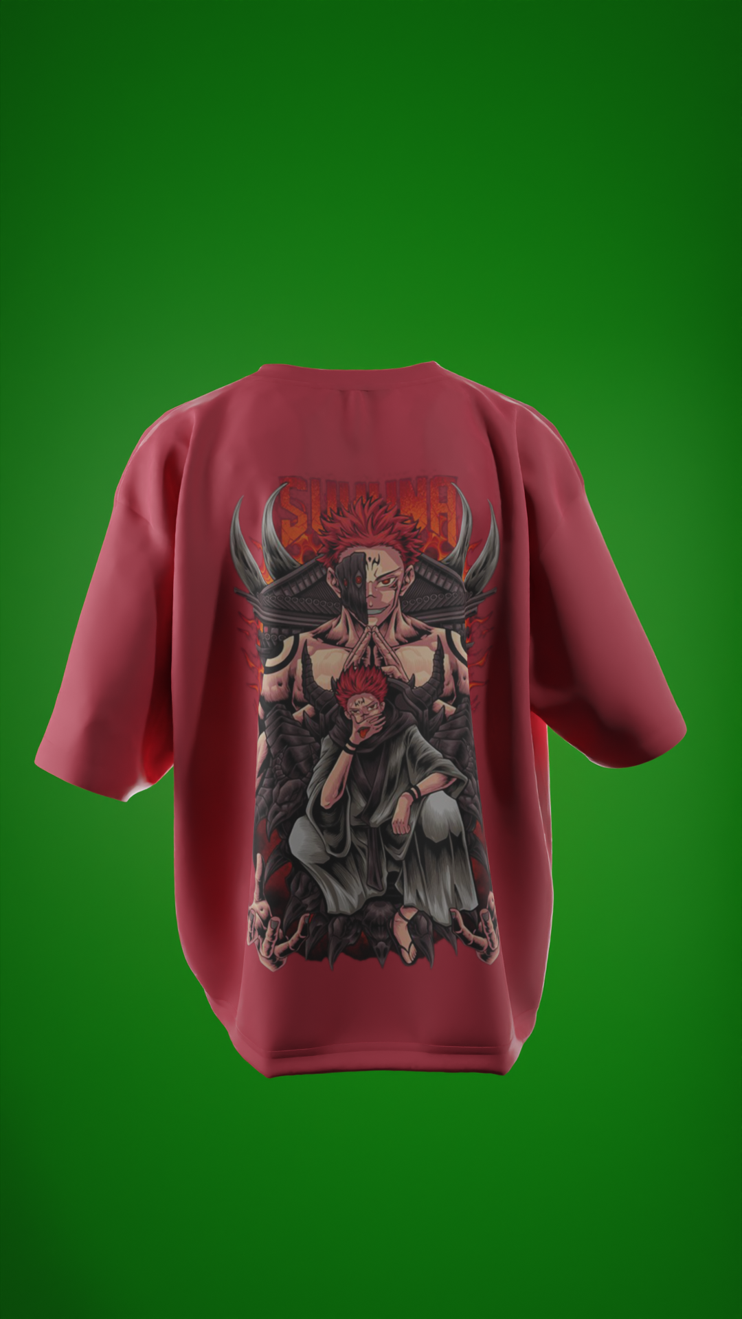 Oversized Tees - Sukuna 🔥