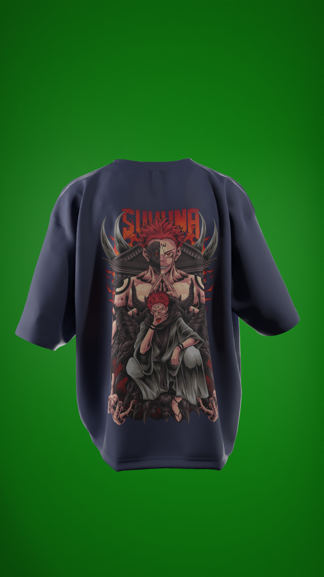 Oversized Tees - Sukuna 🔥